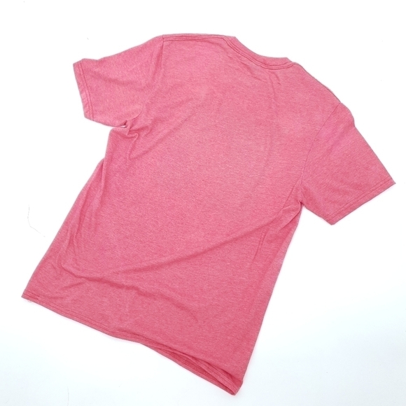 Holy Chic Bleached Sublimation Red T Shirt Homemade Unique One of a Kind Medium - Picture 3 of 8